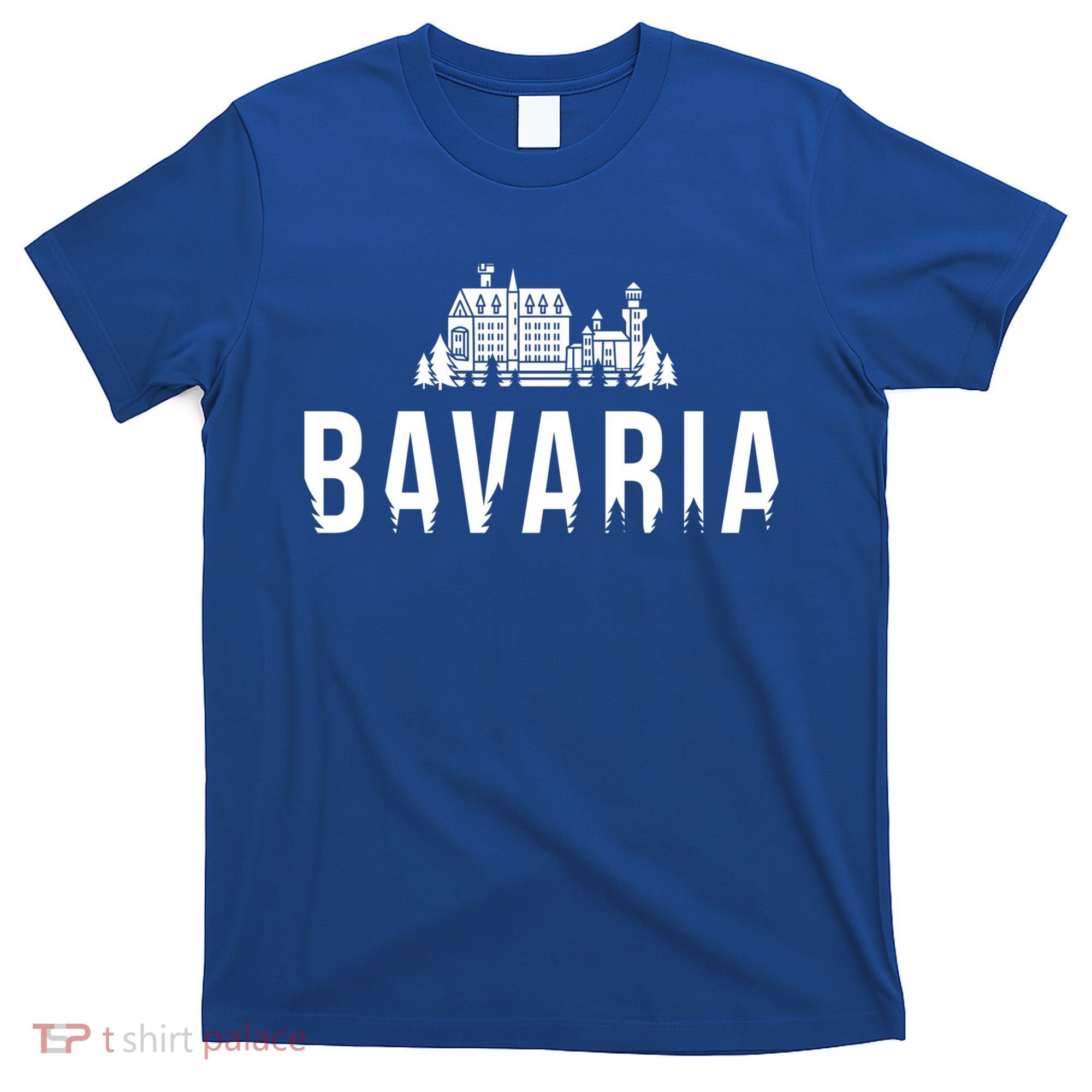 Neuschwanstein Castle And Forest Gift Bavaria Germany Souvenir Gift T-Shirt
