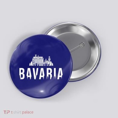 Neuschwanstein Castle And Forest Gift Bavaria Germany Souvenir Gift Button