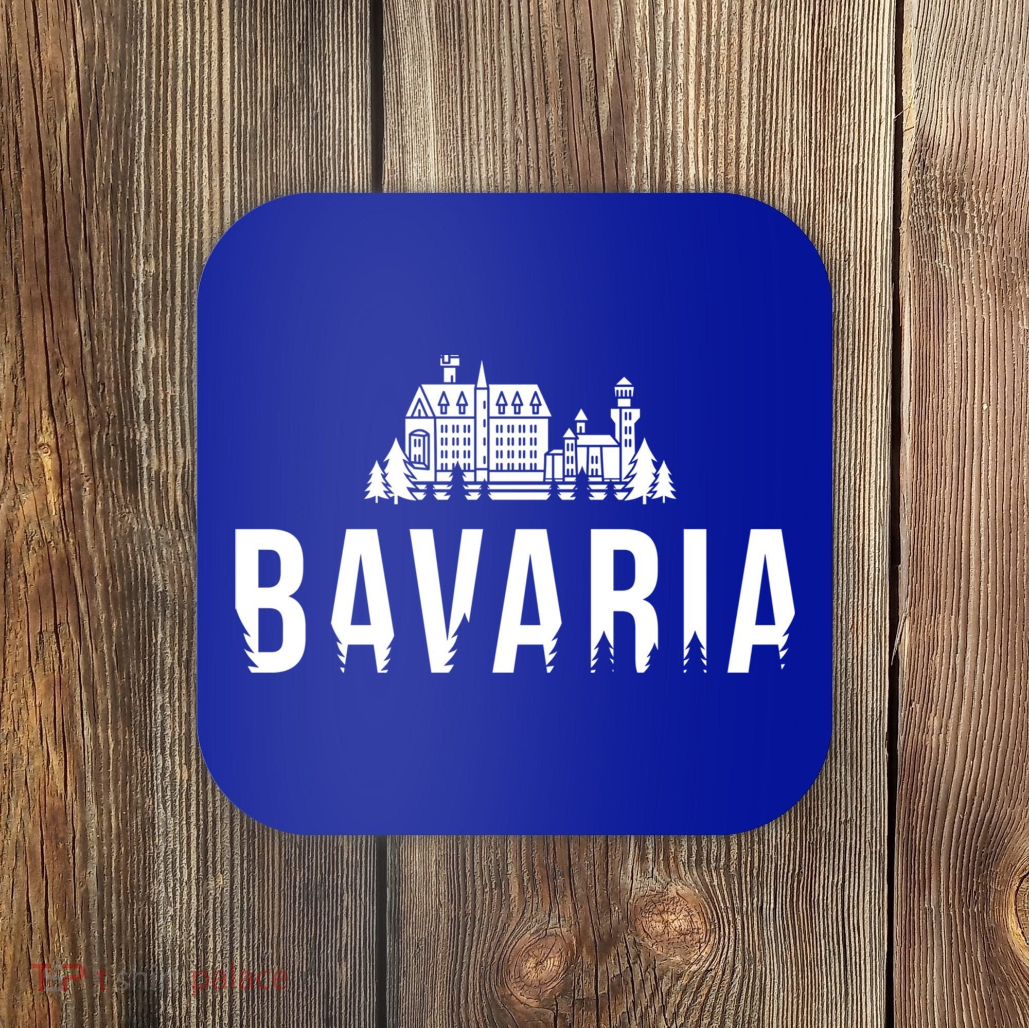 Neuschwanstein Castle And Forest Gift Bavaria Germany Souvenir Gift Coaster
