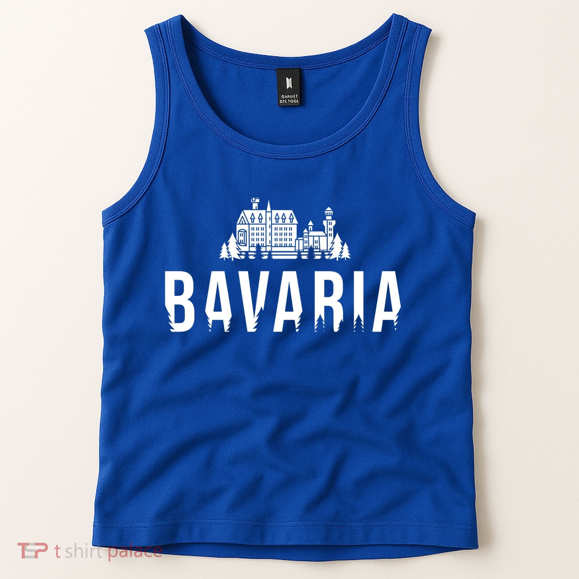Neuschwanstein Castle And Forest Gift Bavaria Germany Souvenir Gift Tank Top