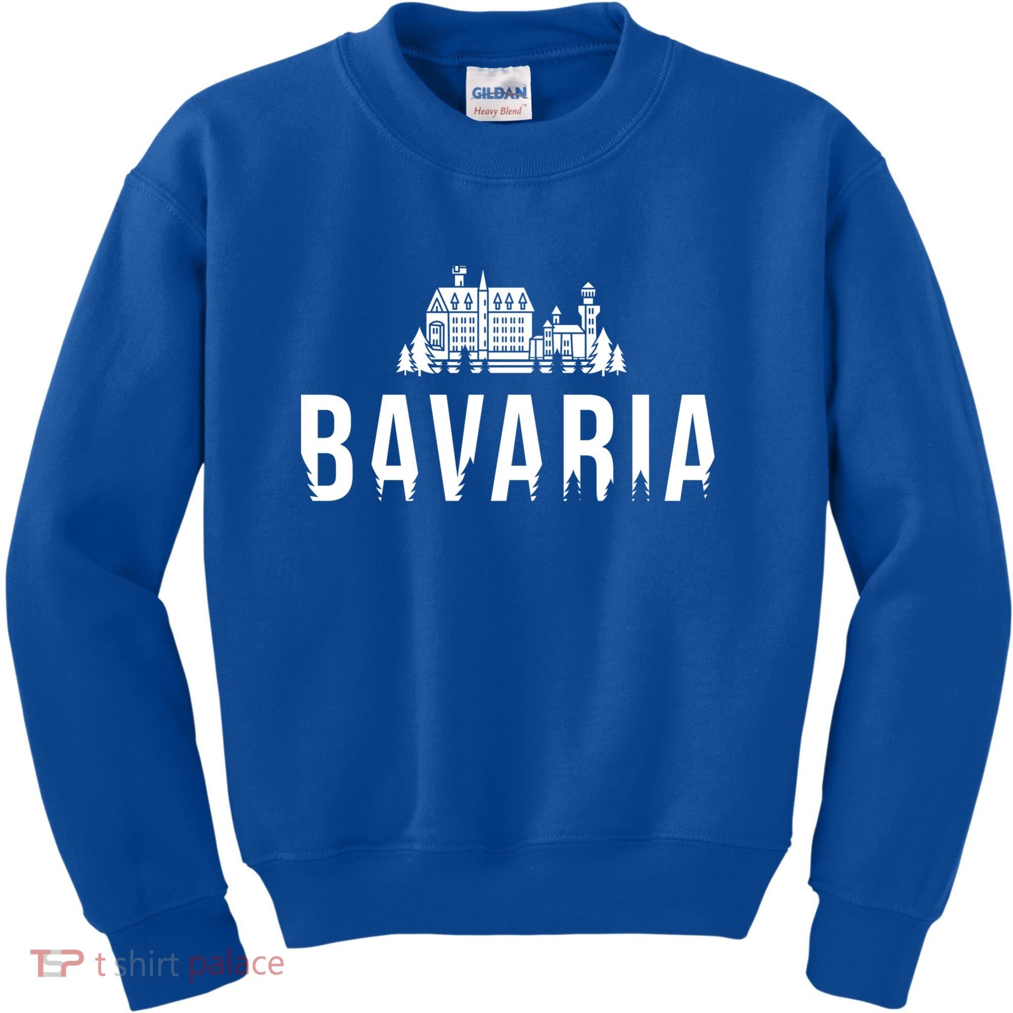 Neuschwanstein Castle And Forest Gift Bavaria Germany Souvenir Gift Kids Sweatshirt