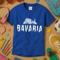 Neuschwanstein Castle And Forest Gift Bavaria Germany Souvenir Gift Kids T-Shirt thumb 3