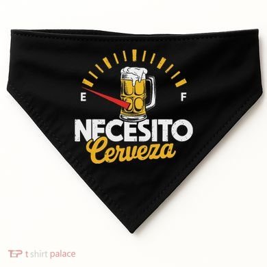 Necesito Cerveza Beer Lover USA-Made Doggie Bandana