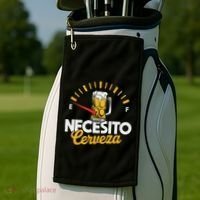 Necesito Cerveza Beer Lover Golf Towel thumb 2