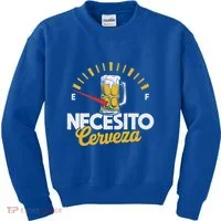 Necesito Cerveza Beer Lover Kids Sweatshirt thumb 0