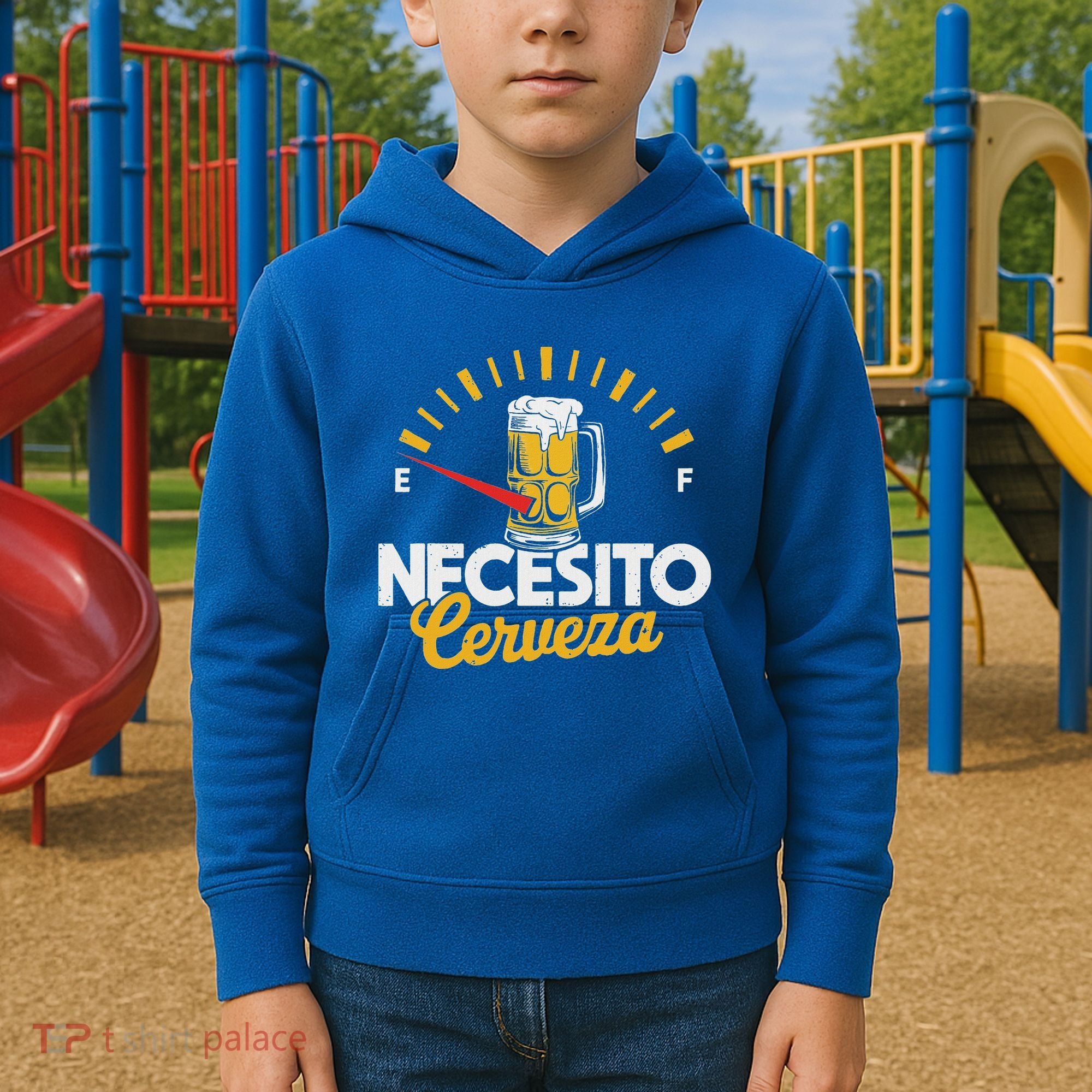 Necesito Cerveza Beer Lover Kids Hoodie