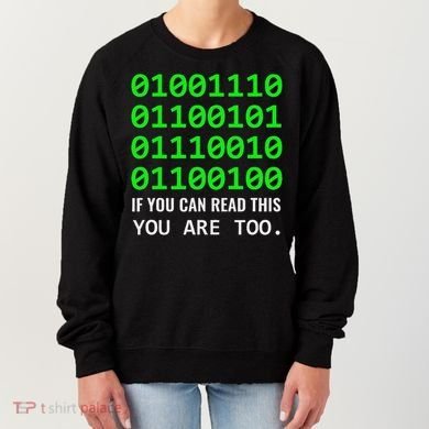 Nerd Computer Binary Code For Developer Geeks & Admins Women's Sweatshirt