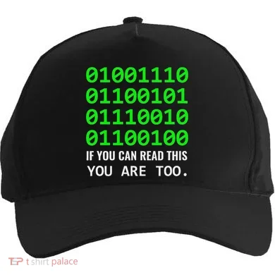 Nerd Computer Binary Code For Developer Geeks & Admins Five-Panel Snapback Cap