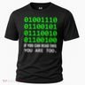 Nerd Computer Binary Code For Developer Geeks & Admins Cooling Performance Crew T-Shirt