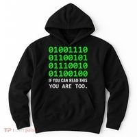 Nerd Computer Binary Code For Developer Geeks & Admins Hoodie thumb 0