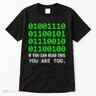 Nerd Computer Binary Code For Developer Geeks & Admins Tall T-Shirt