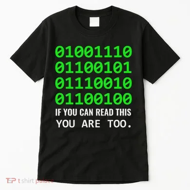 Nerd Computer Binary Code For Developer Geeks & Admins Tall T-Shirt