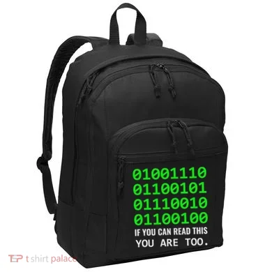Nerd Computer Binary Code For Developer Geeks & Admins Port Authority Basic Backpack