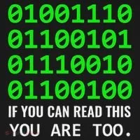 Nerd Computer Binary Code For Developer Geeks & Admins Backpack thumb 2