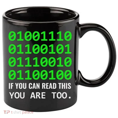 Nerd Computer Binary Code For Developer Geeks & Admins 11oz C Handle Ceramic Mug