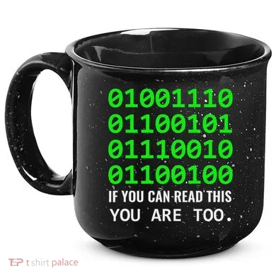 Nerd Computer Binary Code For Developer Geeks & Admins 15oz Campfire Ceramic Mug