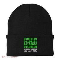 Nerd Computer Binary Code For Developer Geeks & Admins Beanie thumb 0