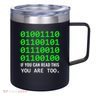 Nerd Computer Binary Code For Developer Geeks & Admins 12oz Stainless Steel Coffee Mug