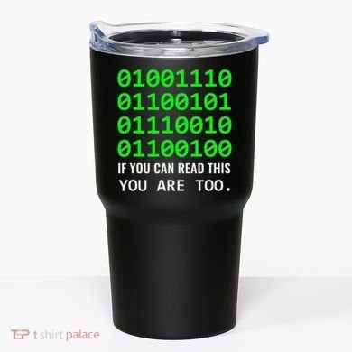 Nerd Computer Binary Code For Developer Geeks & Admins Tumbler