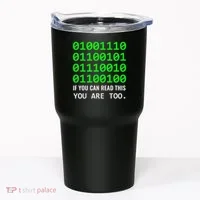 Nerd Computer Binary Code For Developer Geeks & Admins Tumbler thumb 0