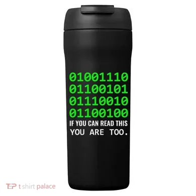 Nerd Computer Binary Code For Developer Geeks & Admins 24oz Duet Stainless Steel Tumbler