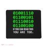 Nerd Computer Binary Code For Developer Geeks & Admins Mousepad