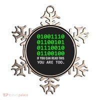 Nerd Computer Binary Code For Developer Geeks & Admins Ornament thumb 0