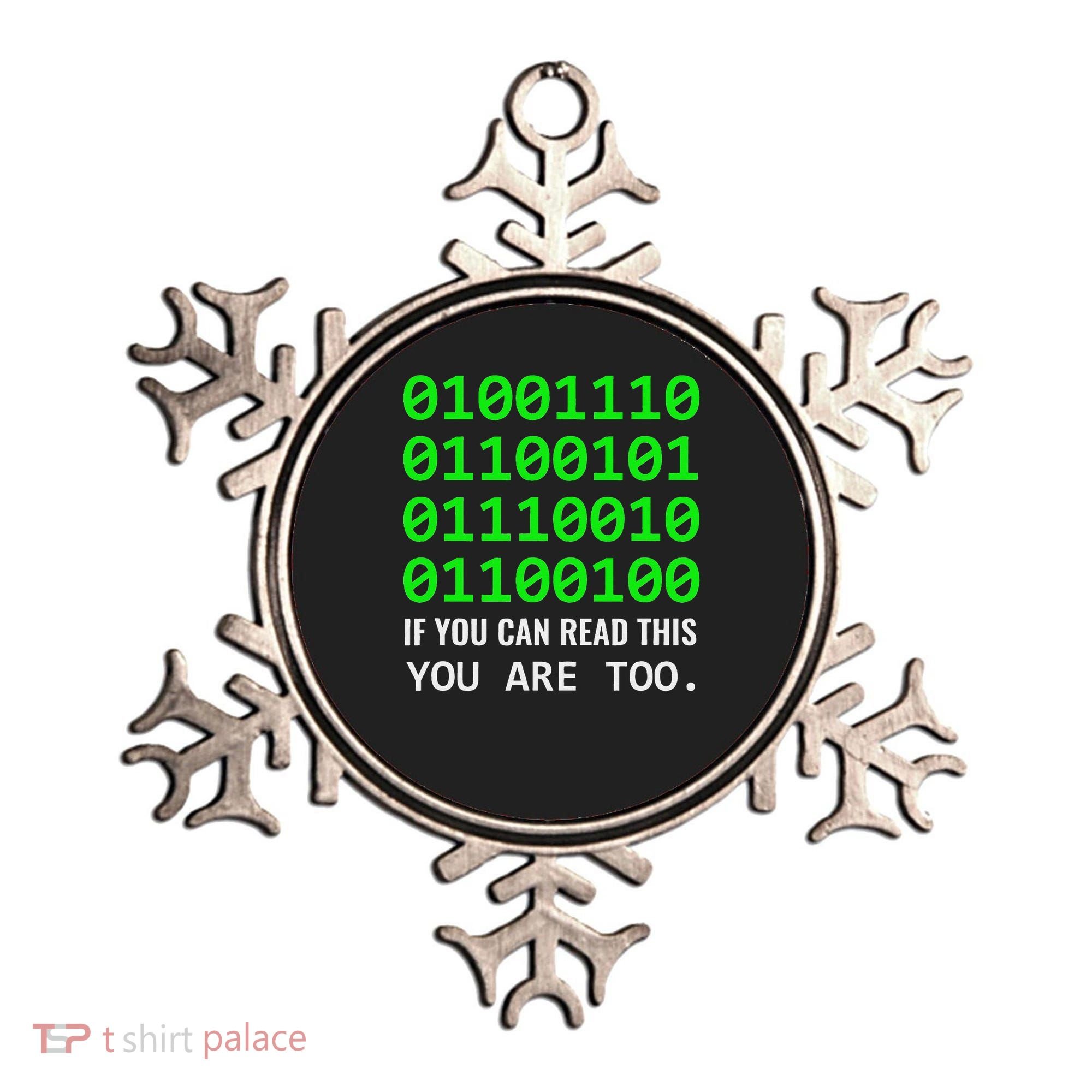 Nerd Computer Binary Code For Developer Geeks & Admins Ornament