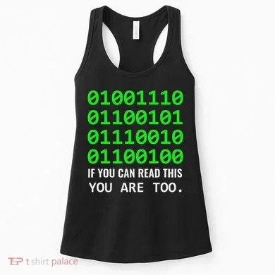 Nerd Computer Binary Code For Developer Geeks & Admins Women's Tank Top