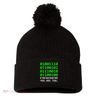 Nerd Computer Binary Code For Developer Geeks & Admins Pom Pom 12in Knit Beanie