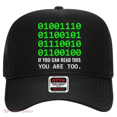 Nerd Computer Binary Code For Developer Geeks & Admins Hat