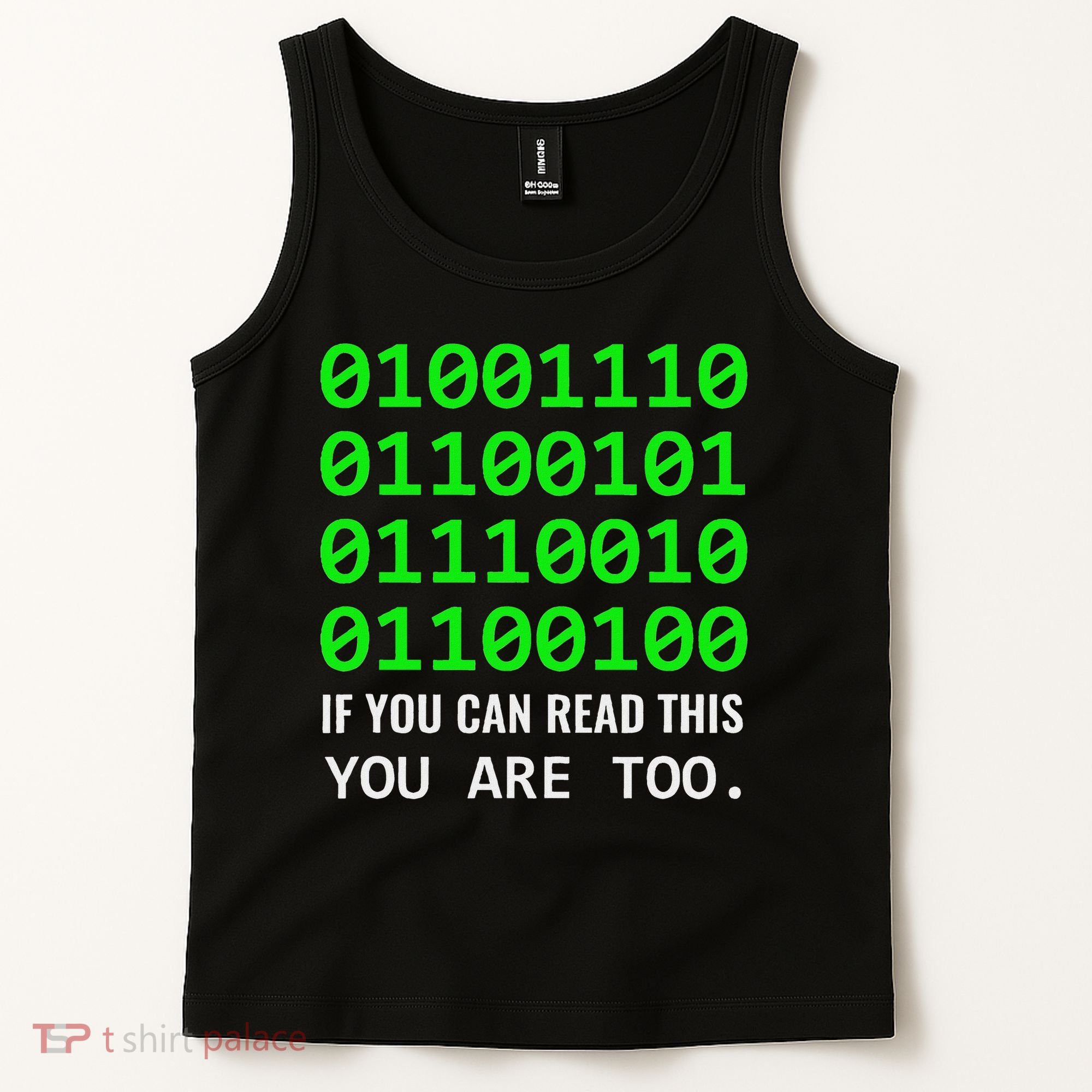 Nerd Computer Binary Code For Developer Geeks & Admins Tank Top