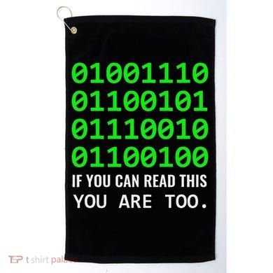 Nerd Computer Binary Code For Developer Geeks & Admins Golf Towel