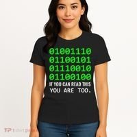 Nerd Computer Binary Code For Developer Geeks & Admins Women's T-Shirt thumb 4