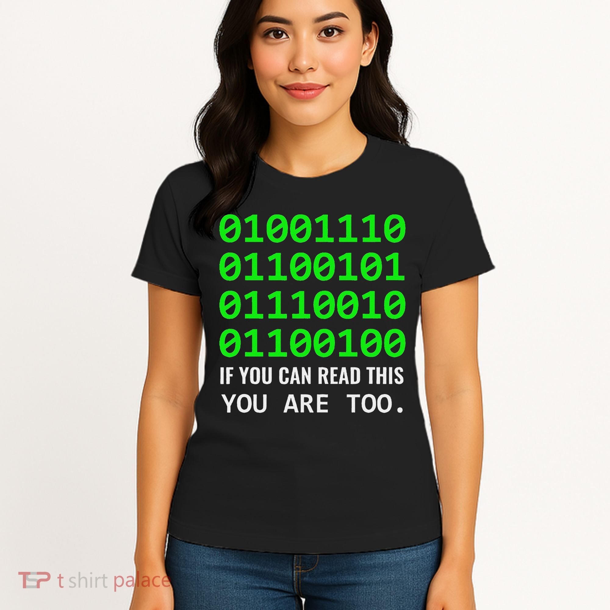 Nerd Computer Binary Code For Developer Geeks & Admins Women's T-Shirt