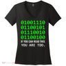 Nerd Computer Binary Code For Developer Geeks & Admins Women's V-Neck T-Shirt