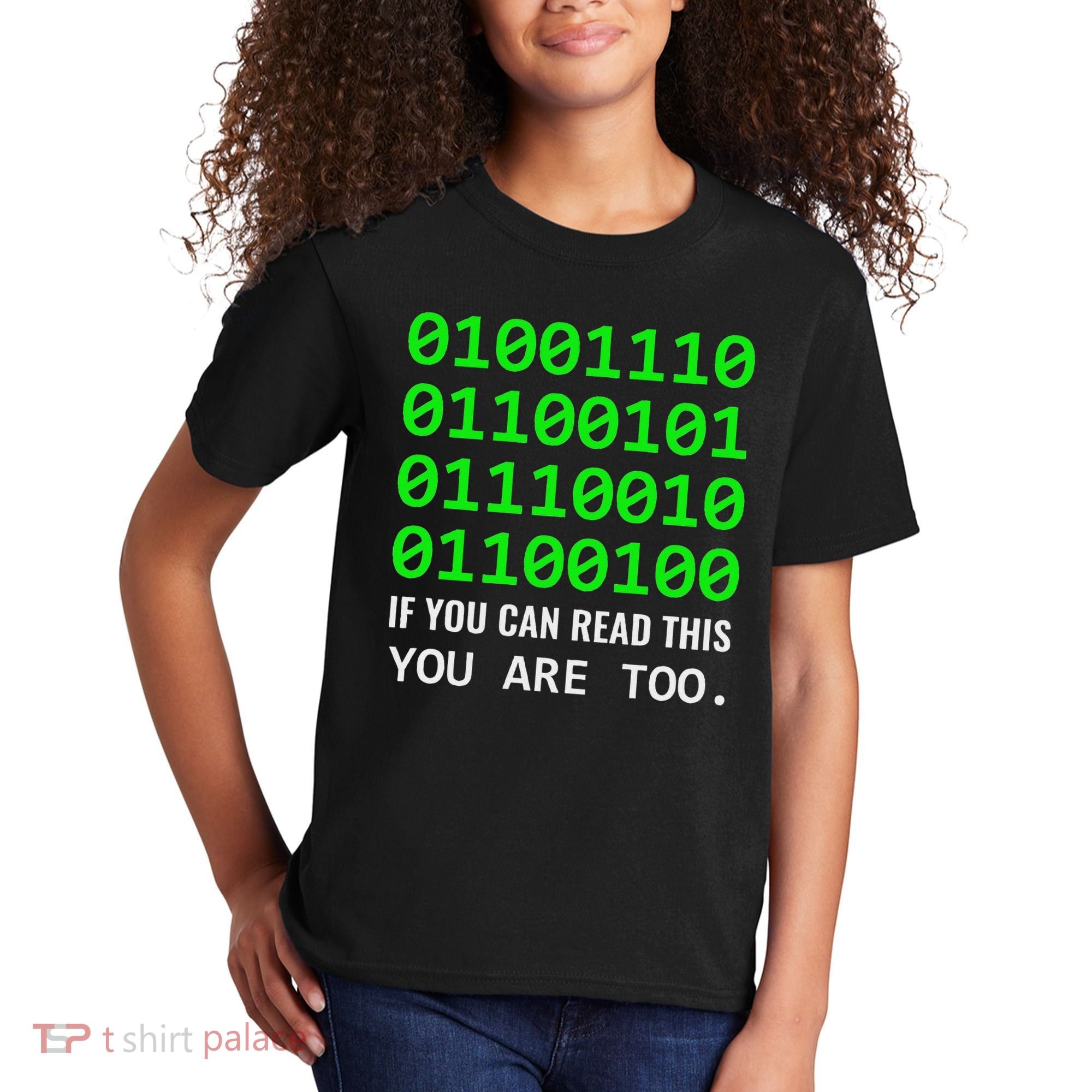 Nerd Computer Binary Code For Developer Geeks & Admins Kids T-Shirt