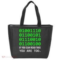 Nerd Computer Binary Code For Developer Geeks & Admins Tote Bag thumb 0