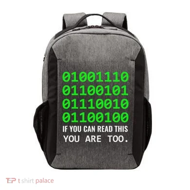 Nerd Computer Binary Code For Developer Geeks & Admins Vector Backpack