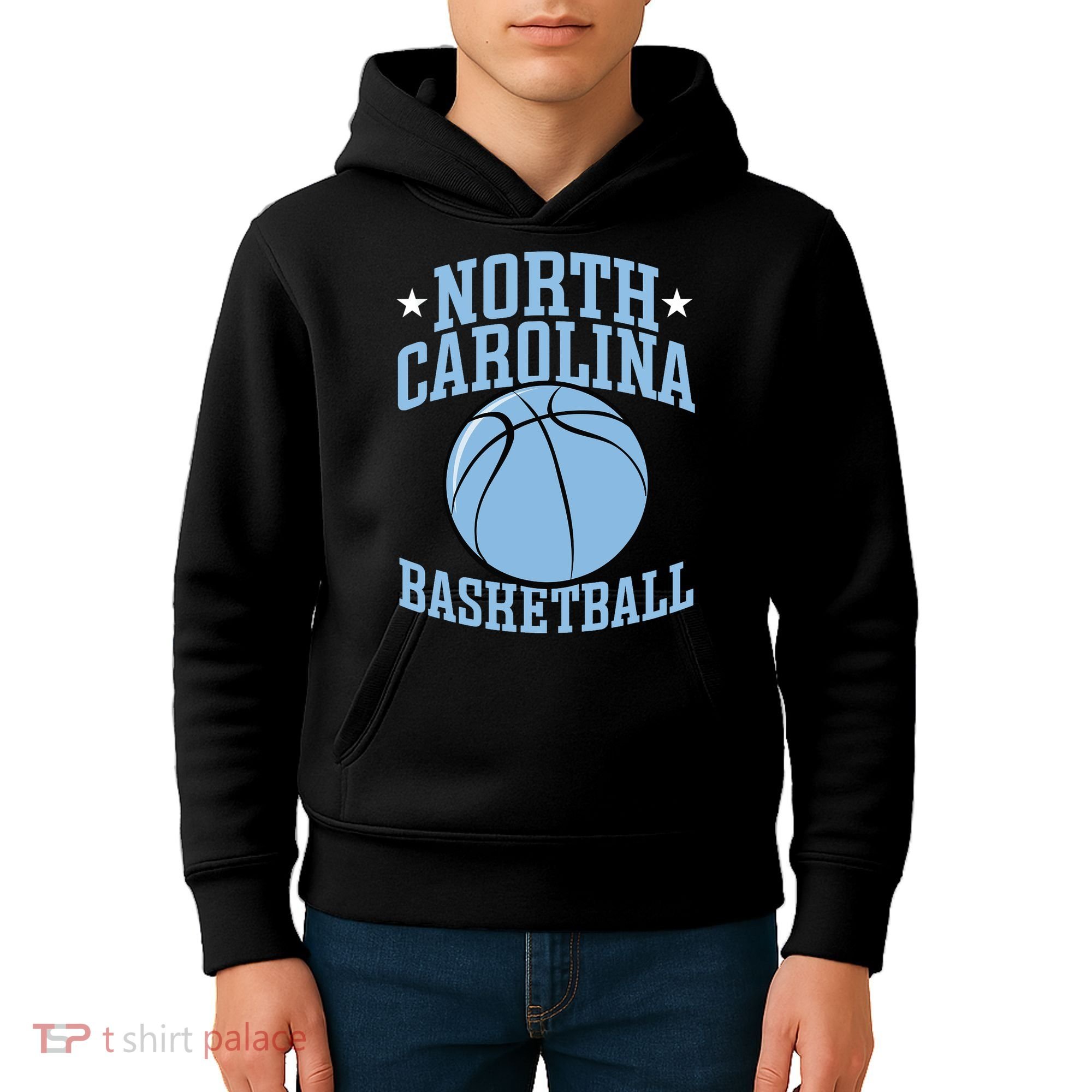 North Carolina Basketball Kids Hoodie