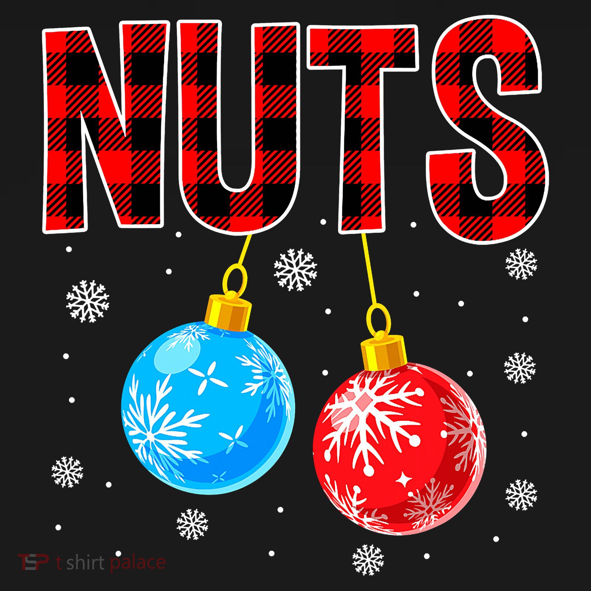 Nuts Chest Christmas Buffalo Plaid Matching Couple Chestnuts Women's Hoodie