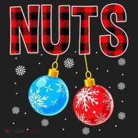 Nuts Chest Christmas Buffalo Plaid Matching Couple Chestnuts Tumbler thumb 3