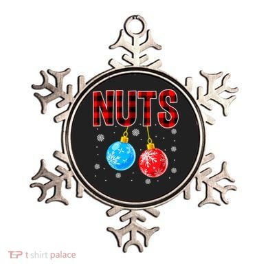 Nuts Chest Christmas Buffalo Plaid Matching Couple Chestnuts Ornament