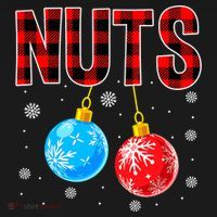 Nuts Chest Christmas Buffalo Plaid Matching Couple Chestnuts Women's Tank Top thumb 5