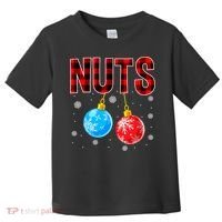 Nuts Chest Christmas Buffalo Plaid Matching Couple Chestnuts Toddler T-Shirt thumb 0