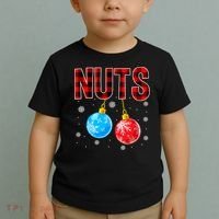 Nuts Chest Christmas Buffalo Plaid Matching Couple Chestnuts Toddler T-Shirt thumb 2