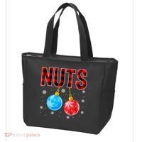 Nuts Chest Christmas Buffalo Plaid Matching Couple Chestnuts Tote Bag thumb 3