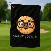 National Chocolate Chip Cookie Day Funny Smart Cookie Gift Golf Towel thumb 1