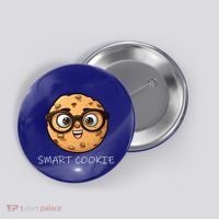 National Chocolate Chip Cookie Day Funny Smart Cookie Gift Button thumb 0