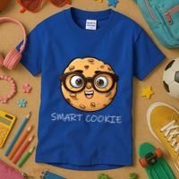 National Chocolate Chip Cookie Day Funny Smart Cookie Gift Kids T-Shirt thumb 3